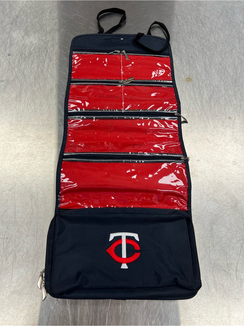 Minnesota Twins Hanging Bag - Navy and Red - Unisex - Kid Car Organizer
